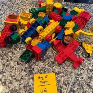 Classic Duplo 65 pieces Multi-Color Building Blocks Vehicle Set - Kids Toys